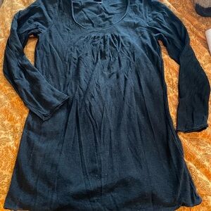 SILK KNIT Eileen Fisher Classic Black Long Sleeve Tunic